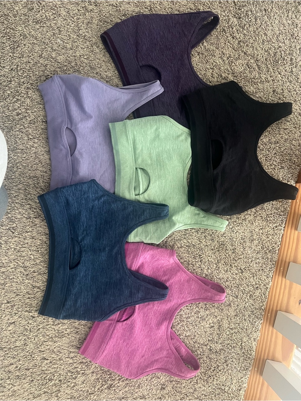 Buffbunny Reversible Sports Bras 6 Pack- Black, Navy, Lilac, Mint, Plum, Pink